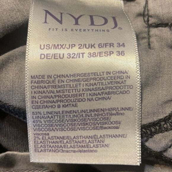 NYDJ linen blend pants 2 (4825) - Picture 6 of 6